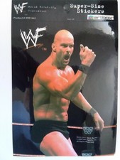 WWF Artbox 1998 Steve Austin Super-Size Sticker WWE 4 x 5 1/4