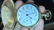Antique Illinois Pocket Watch Gold filled hunter case RUNNING