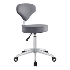 Roller Stool Medical Office All Purpose Adjustable Stool with Easy Glide Wheels
