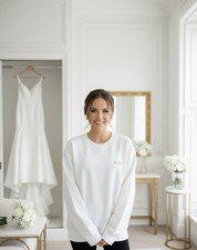 Novia Bordada, Sudaderas Adulto, Adulto L, Gildan®, Blanco, Nuevo WA14