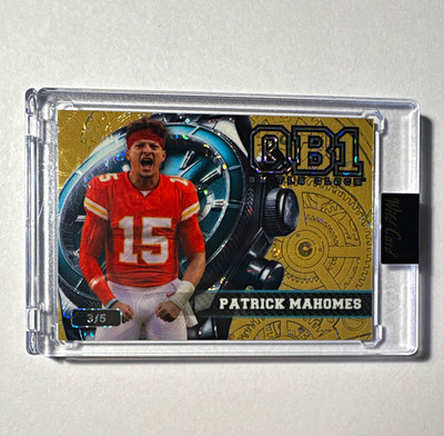 Wild Card 2026 QB1 On the Clock Patrick Mahomes OCW-GD-PM Serial #3/5