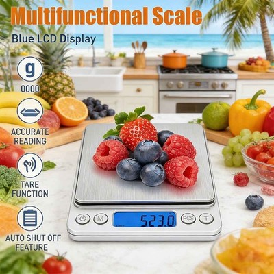 0.1g Accuracy 3000g Digital Scale 6 Units Multifunction Pocket Weighing Scale