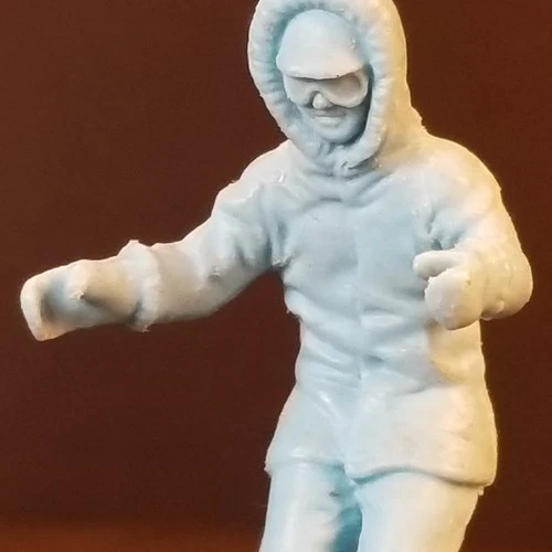 Marx Alaska Explorer Figure, Guy driving sled dogs