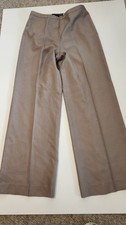 Vintage Linda Allard Ellen Tracy Tan Dress Trouser Size 8 Neutral Core 555