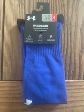 UA Performance Under Armour OTC Soccer Socks Royal Blue Men-7-8.5 / Wmn. 6-10