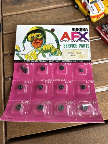 Aurora AFX #8514 CROWN GEARS (1971) Service Parts - 12 Gears - Vintage NOS