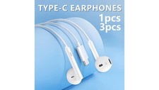 USB-C Type C Earbuds Headphones Earphones with Mic for All Type C Port Phones