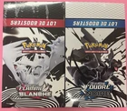 2 display de Bundle Pokemon flamme blanche et foudre noir EV 10.5