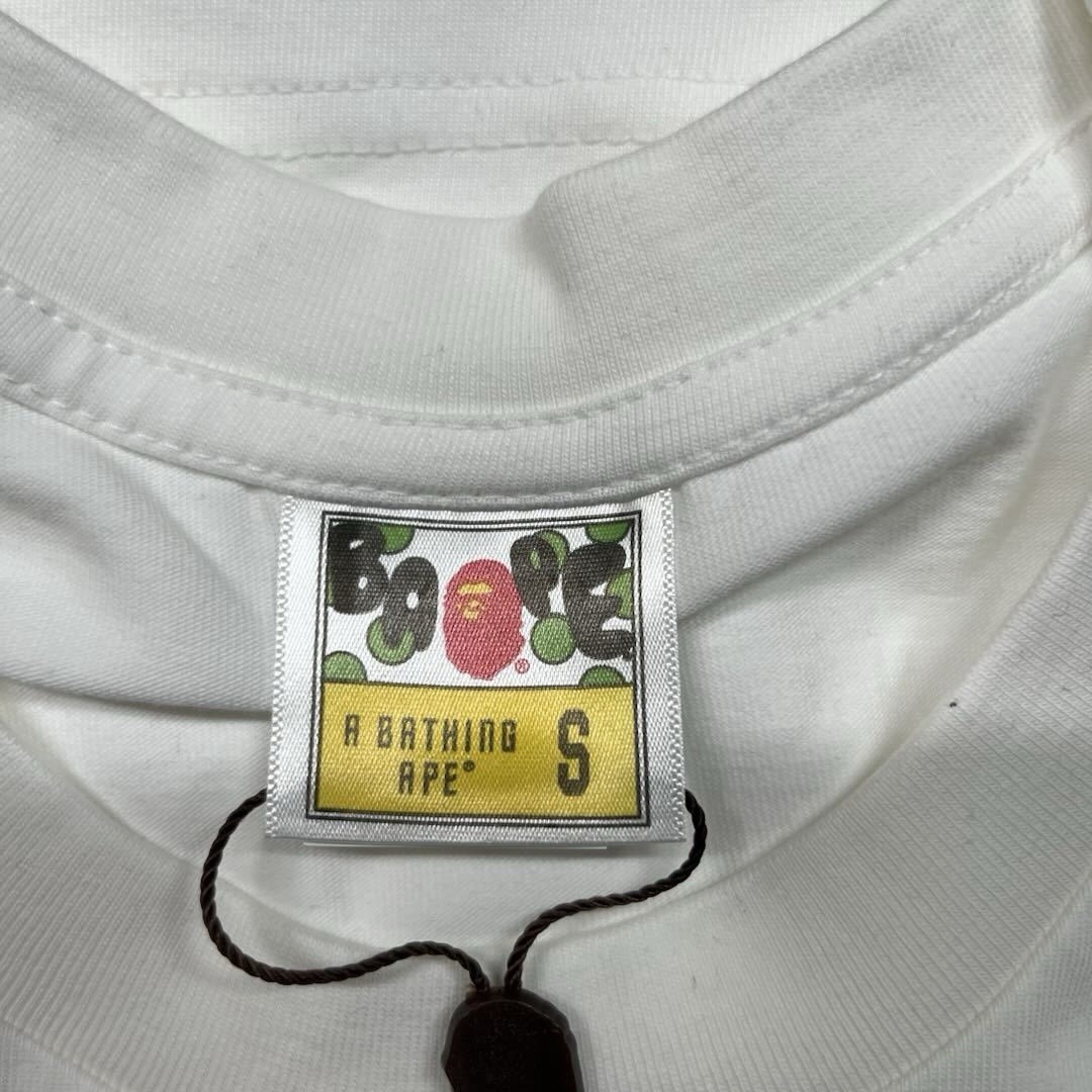 A Bathing Ape White Graphic Logo Crew Neck Cotton Short Sleeve T-Shirt Men S thumbnail 4