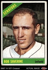 1966 Topps #312 Bob Saverine Senators 1 - POOR