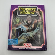 Prophecy Of The Shadow SSI IBM PC Floppy Disk Game Complete In Box CIB