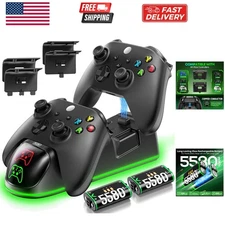XSX Controller Charger Station with 2 Packs 5580mWh Rechargeable Battery for ...
