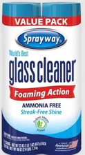 Sprayway 2 Pack Glass Cleaner Foaming Shine 19 oz - FREE SHIPPING