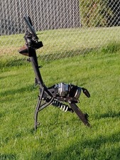  handcrafted metal yard art "alpaca" price drop discounted $600 now only $189