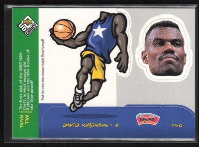 David Robinson 1998-99 UD Choice Mini Bobbing Heads #24 San Antonio Spurs