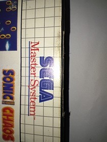 Sonic Chaos Sega Master System Tested CIB US Seller