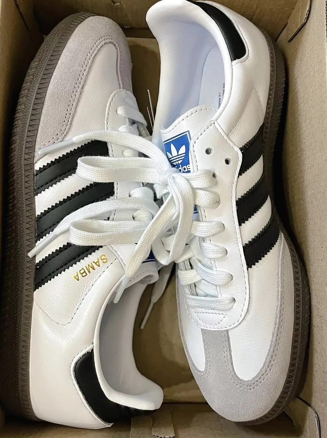 adidas Samba OG Cloud White Core Black Gum Men Sizes 9-11 New With Box