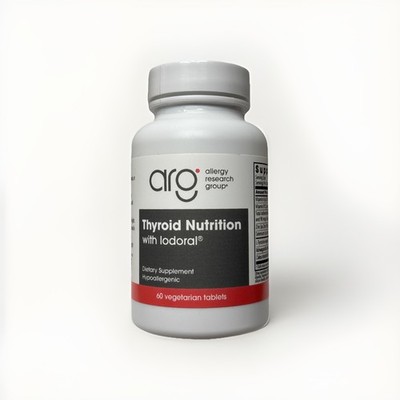 Allergy Research Group Thyroid Nutrition Iodoral Vitamin A B Zinc 60 Vegan Caps