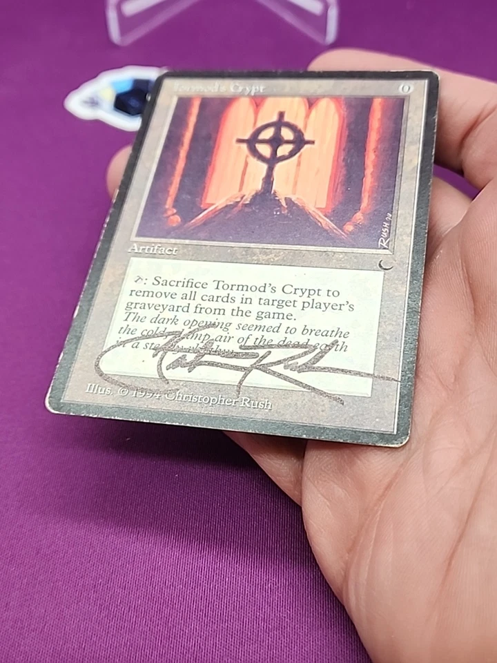 MTG Tormod's Crypt Signed Christopher Rush Gen 2 #C The Dark Signature *CCGHouse - Image 3 of 4