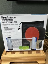 Brookstone Portable Table Tennis Net Set Ping Pong Net New In Box