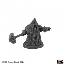 GRIMM GRAYRUNE, DWARF PRIEST Reaper Miniatures Bones Black REM44280 D D