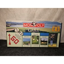 Monopoly Golf Edition, Box Unsealed Inside Pieces Are Sealed Complete Board Game