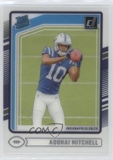 2024 Panini Clearly Donruss Rated Rookie Adonai Mitchell #71 1fa4