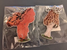 Geocaching Trackable - Unactivated Trackable-Fun Guy Mushroom Series-Set of 2-B