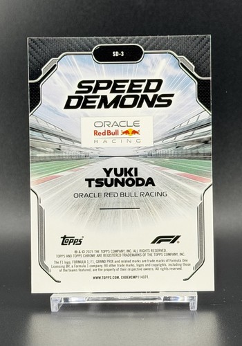 Yuki Tsunoda - 2025 Topps Chrome F1 Formula 1 Speed Demons SD-3 - 第 2/2 張圖片