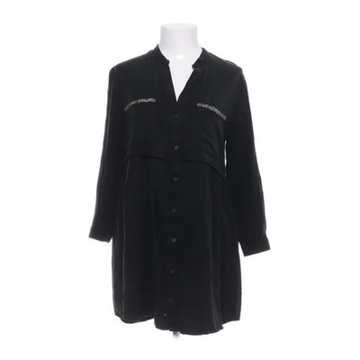 Zara Z1975 Denim, Blusenkleid, Größe: M, Schwarz, Einfarbig, Damen #P4X