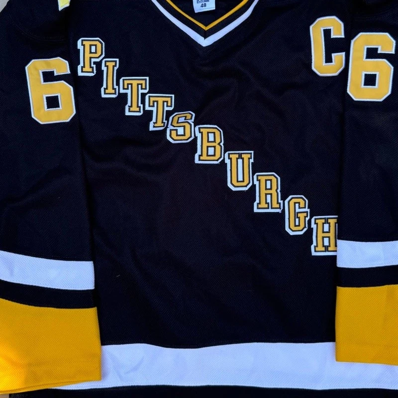 CCM Vintage Hockey Jersey Pittsburgh Penguins Mario Lemieux #66 Mens Size 48 - Image 3 of 4