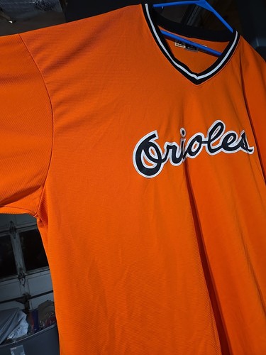 Vtg Majestic MLB Cooperstown Collection Baltimore Orioles Practice Jersey SZ 5XL - Picture 9 of 23