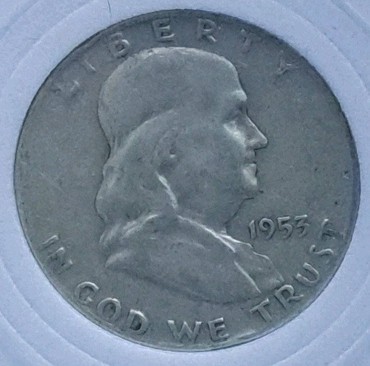 1953-D 50C Franklin Half Dollar - BB014