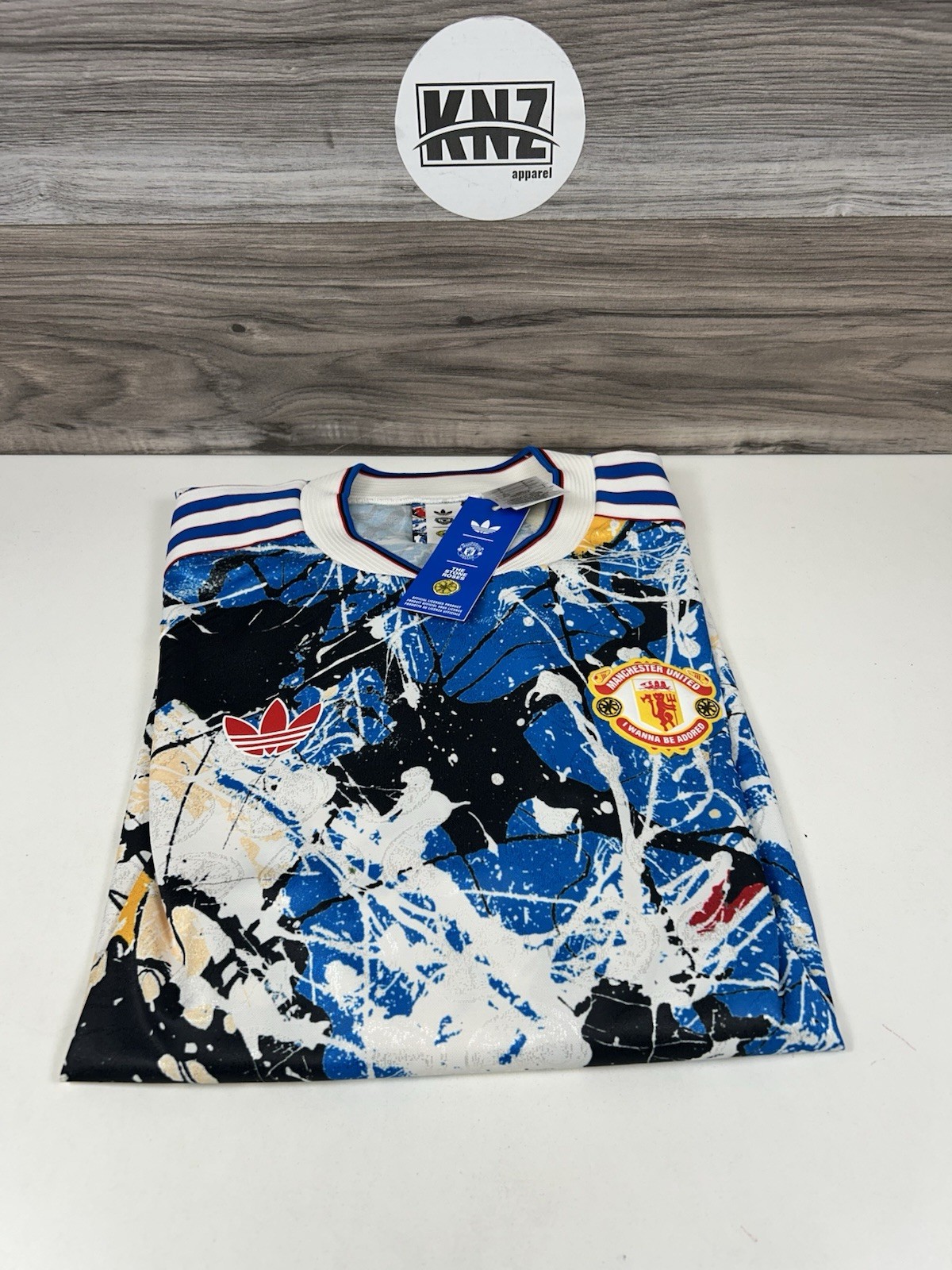 **Adidas Manchester United x Stone Roses Jersey Long KC4442 Size M *Authentic* image 3