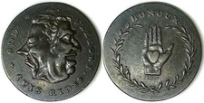 1/2 PENNY CONDER TOKEN - Middlesex - Spences , Odd Fellows DH#804c