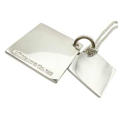 Tiffany & Co. Double Square Pendant 18