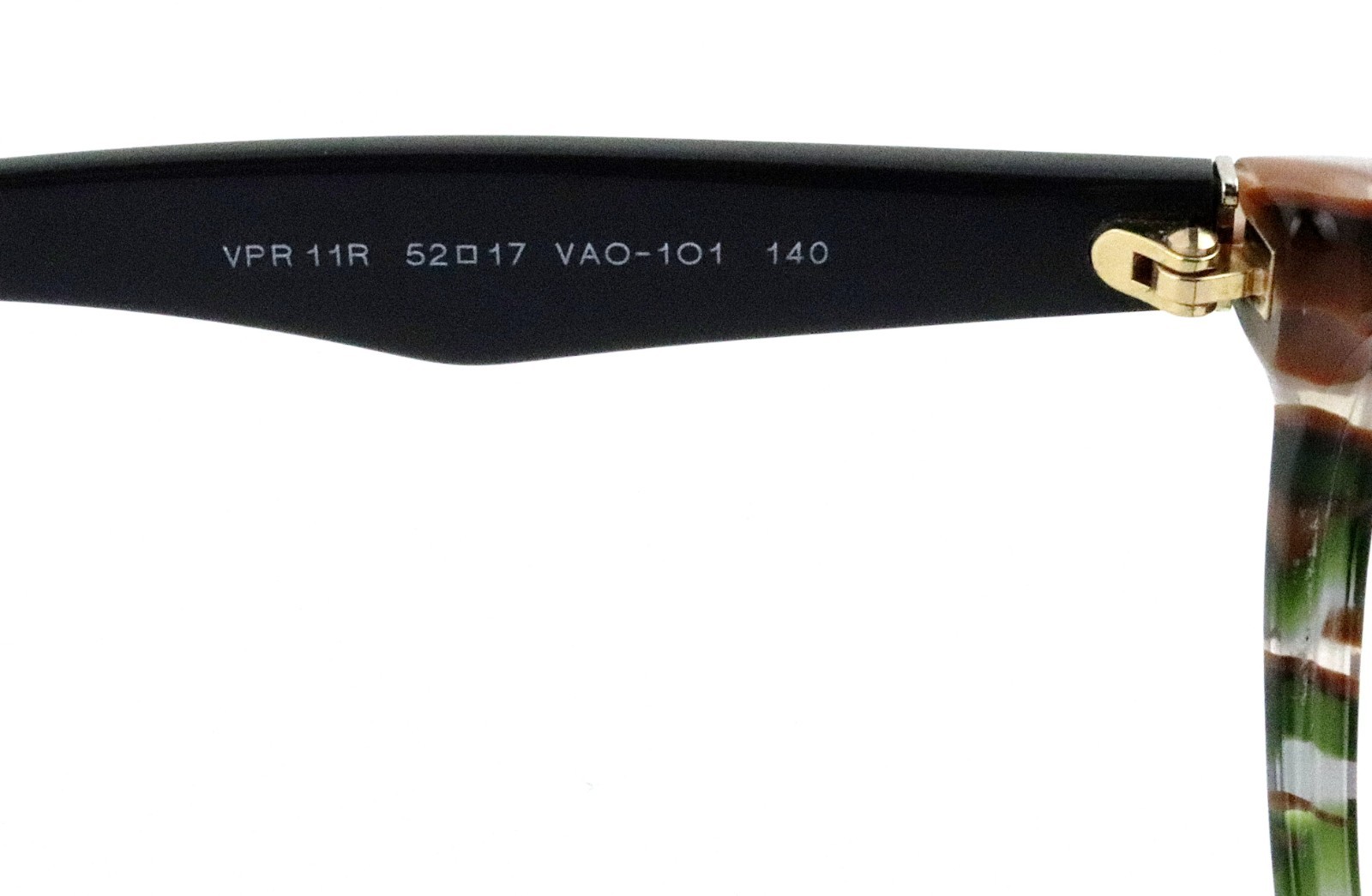 New PRADA VPR11R VAO-1O1 52mm Sheaves Green Gray Eyeglasses Frames Only Italy thumbnail 5