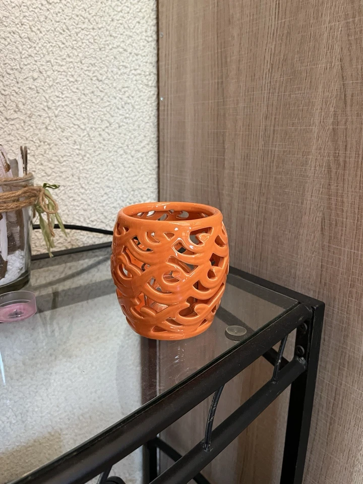 Partylite porte bougie Orange - Photo 2/3