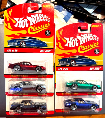 NOS 2005 HOT WHEELS CLASSICS SERIES 2 HOT BIRD #24 LOT OF 5 ...