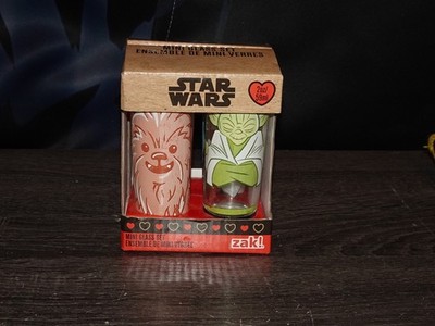 Star Wars  Mini Glass Set 4 Shot Glasses Disney Zak Designs BNIB