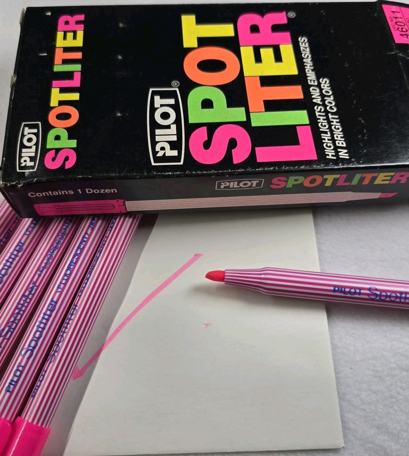 Pilot Spotliter Fluorescent Vintage Pink Highlighters SW-SL Japan 46011 Lot of 6