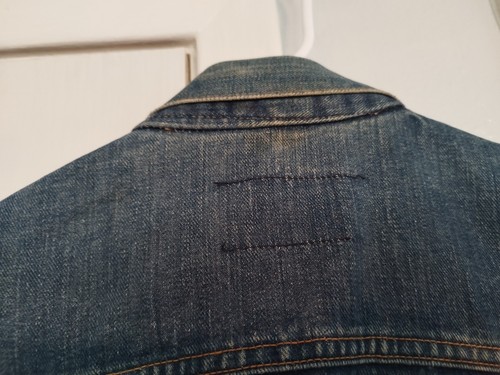 Vintage Wrangler 124MJ Selvedge Denim Jacket USA Made Preowned Sz 42 - Picture 17 of 18