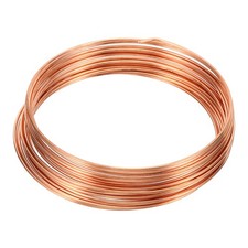 Half Hard Copper Wire, 15Gauge/1.5mm Diameter 6m/19.68ft Spool Craft Wire