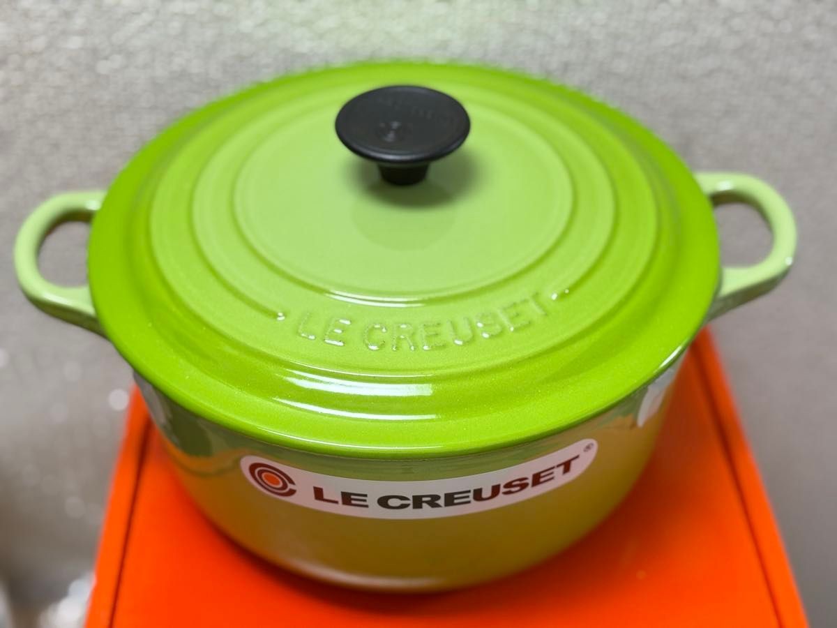 LE CREUSET スキレット グリーン 緑 約20cm Le Creuset Bamboo Green 20cm 2.75 Qt CLASSIC Round Dutch Oven