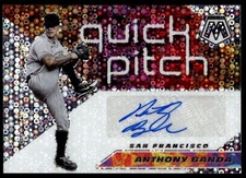 2021 PANINI MOSAIC QUICK PITCH AUTO Anthony Banda Auto San Francisco Giants