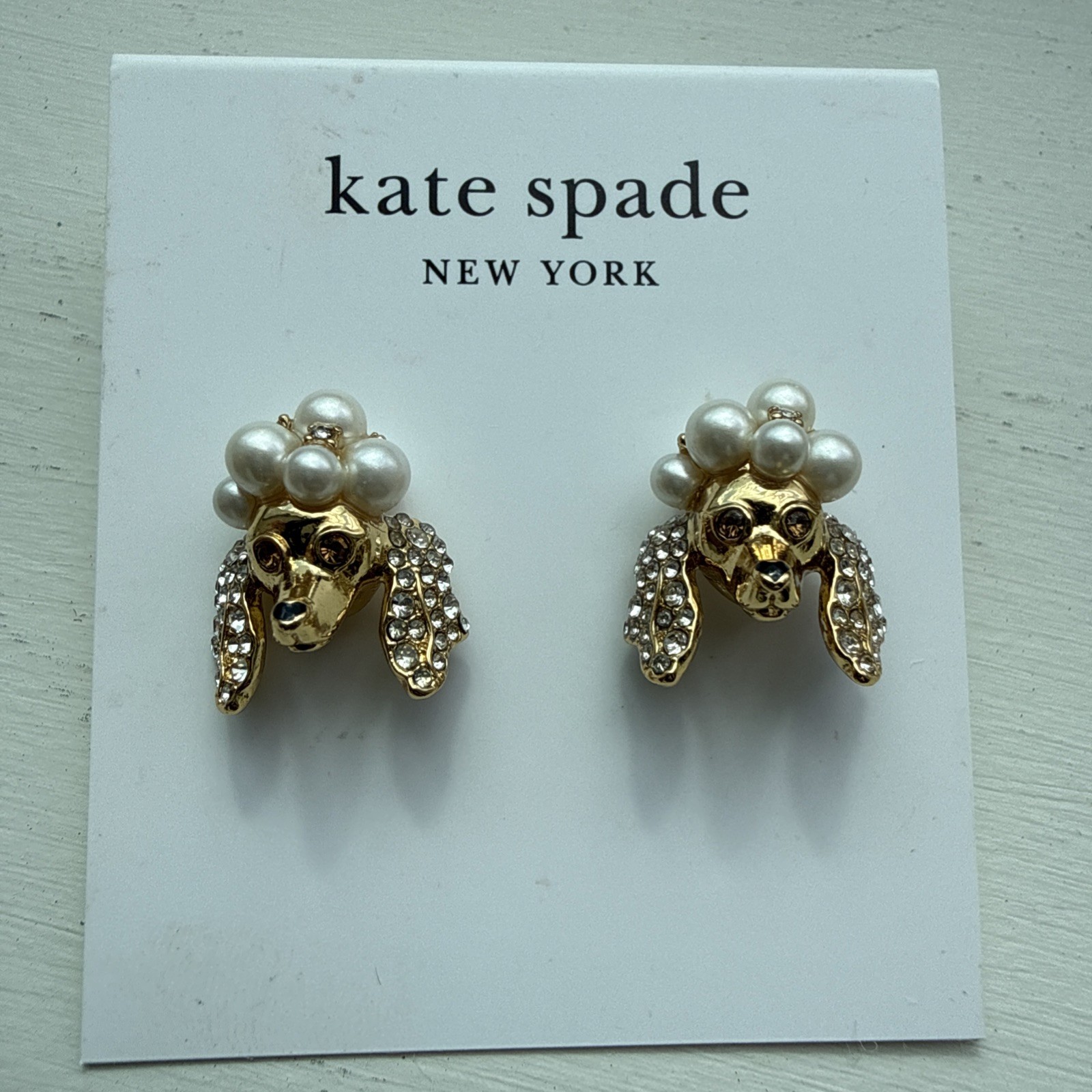 Kate Spade New York Pearl Poodles & Poms Stud Earrings thumbnail 2