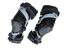 Asterisk Ultra Cell 3.0 Knee Braces Grey/Black Pair Large Size