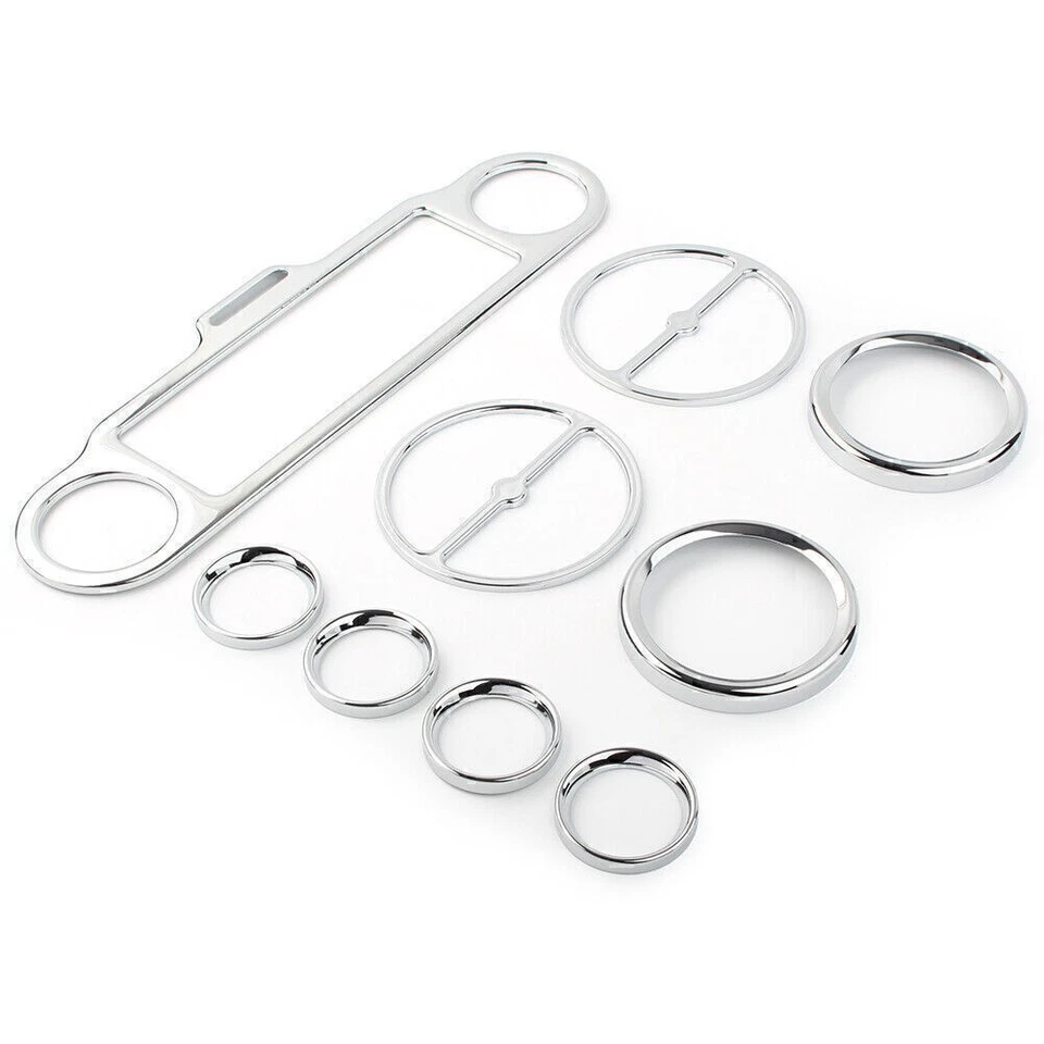 Kit de moldura de carenado interior medidor de radio para Harley Electra Glide Street Glide 1996-13 Foto 4 de 4