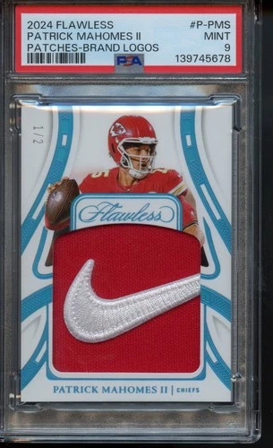 2024 Flawless Patrick Mahomes II - Patches - Brand Logos /2 PSA 9 Mint