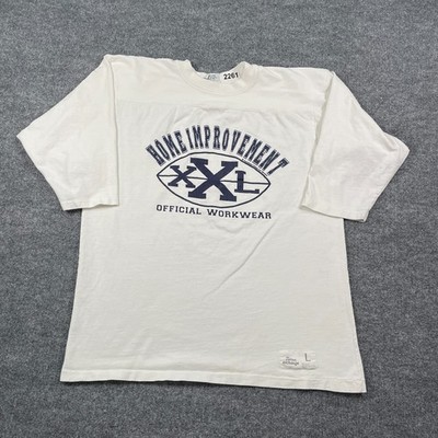 Vintage 90s Home Improvement Official-Workwear 3/4 Shirt Large 22x26 White